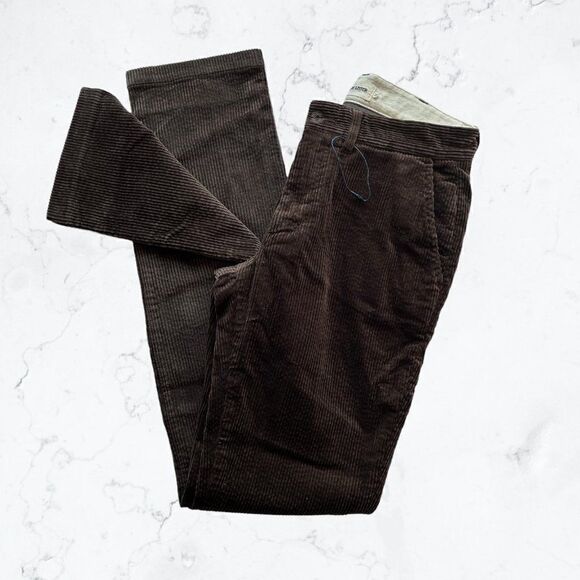NWOT Taylor Stitch Slim Foundation Pant Cord Organic Espresso Brown W28 Corduroy - Picture 9 of 10